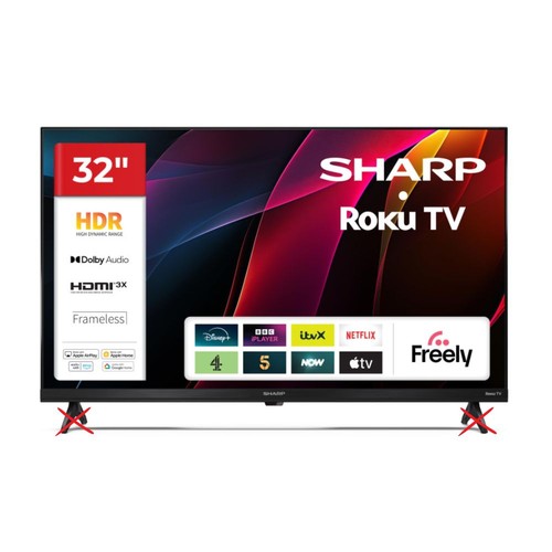Sharp 32hd2025k roku hd - roku,